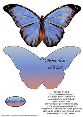 Butterfly Stand Up Card 4
