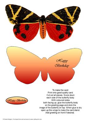 Butterfly Stand Up Card 5