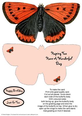Butterfly Stand Up Card 14
