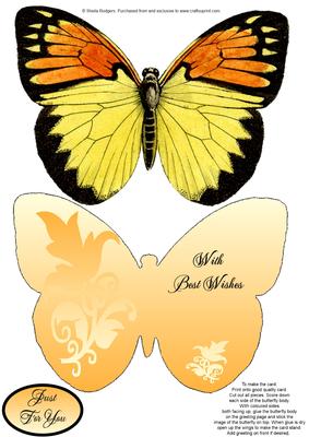 Butterfly Stand Up Card 15