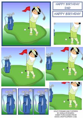 Golf Pyramid and Toppers