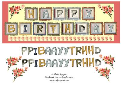 Country Quilt Happy Birthday