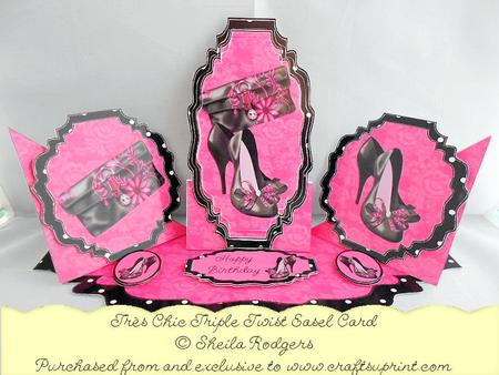 Triple Twist Easel Card - Tres Chic