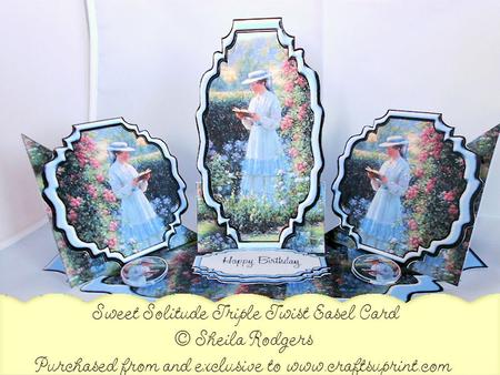 Triple Twist Easel Card - Sweet Solitude