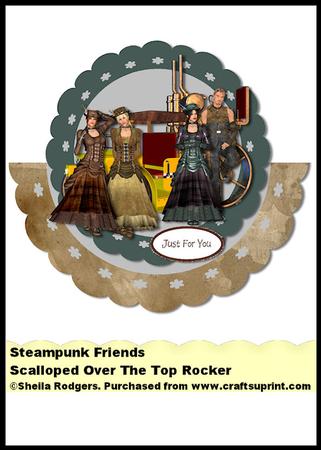 Scalloped Over the Top Rocker - Steampunk Friends