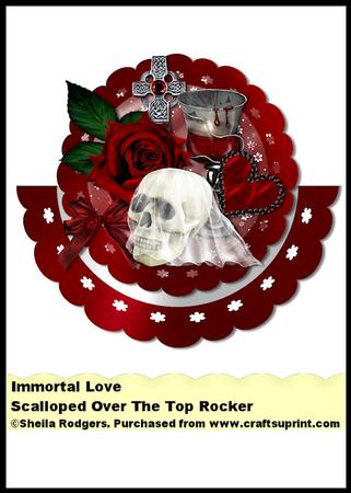 Scalloped Over the Top Rocker - Immortal Love
