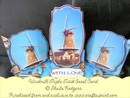 Triple Twist Easel Card - Windmill
