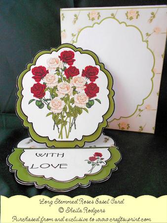 Long Stemmed Roses Easel Card