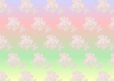 Flowers and Butterflies Backing Paper