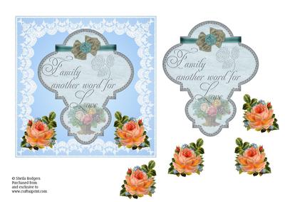 Family Tag with Lace