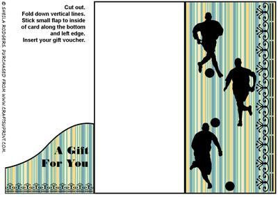 Soccer Players Voucher Card