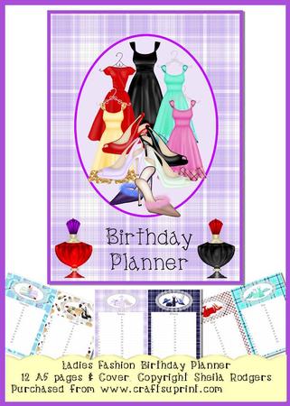 Birthday Planner - Ladies Fashion