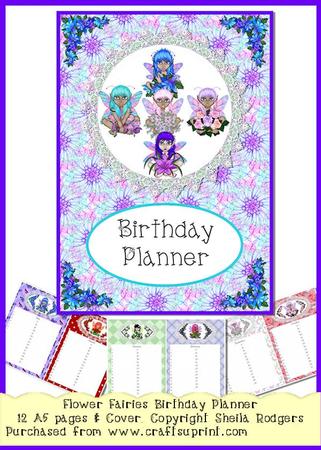 Birthday Planner Book - Flower Fairies