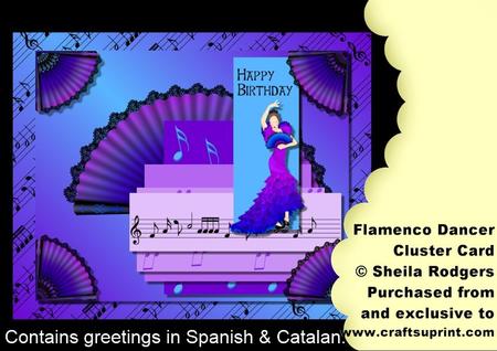Cluster Card - Flamenco Dancer