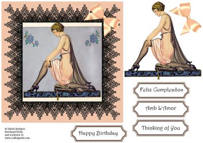 Sheer Black Stockings (with Spanish and Catalan)