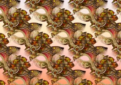 Autumn Carnival Mask Backing Paper