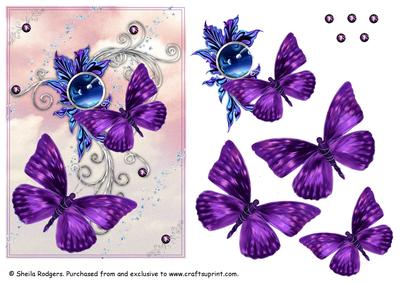 Purple Twilight Butterflies