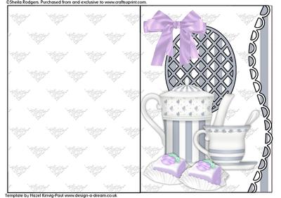 Elegant Coffee and Cakes Quick Card