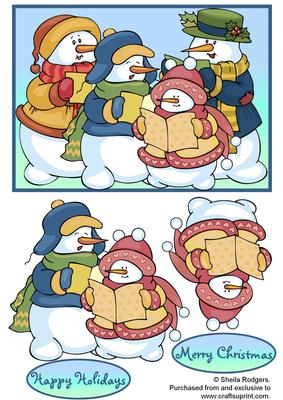 Snowmen Carol Singers