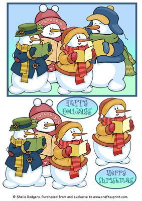 Snowmen Carol Singers 2