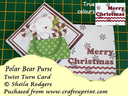 Polar Bear Purse Twist Turn Card