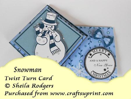 Snowman Twist Turn Card