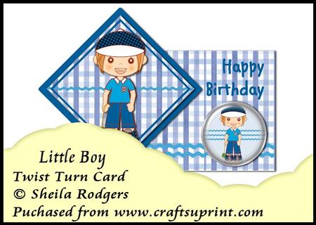 Tist Turn Card - Little Boy