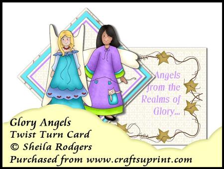 Twist Turn Card - Glory Angels