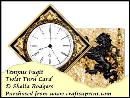 Twist Turn Card - Tempus Fugit