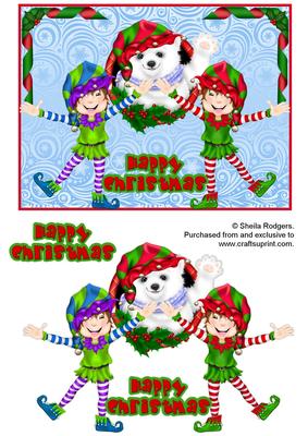 Christmas Elves and Polar Bear