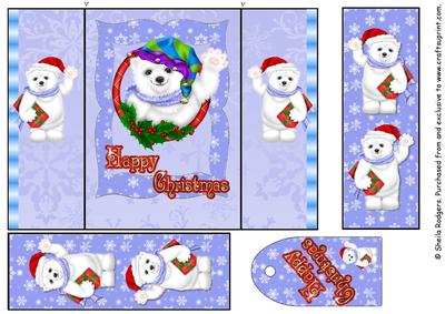 Gatefold Card - Polar Bears