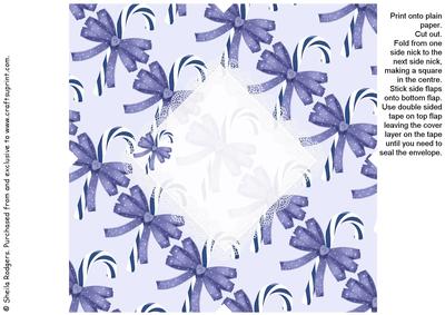 All in One Envelope for 5 Inch Card - Candy Cane 1