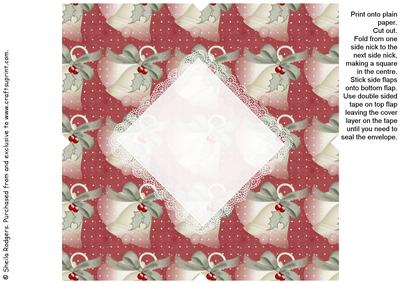 All in One Envelope for 5 Inch Card - Christmas Bells 2