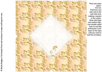 All in One Envelope for 5 Inch Card - Golden Nature