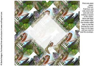 All in One Envelope for 5 Inch Card -amelia the Autumn Fairy