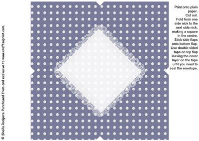 All in One Envelope for 5 Inch Card - Polka Dot 1