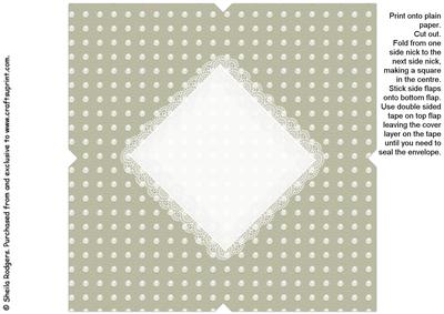 All in One Envelope for 5 Inch Card - Polka Dot 3