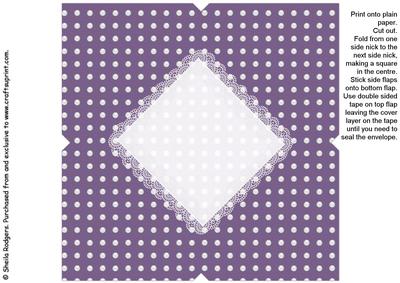 All in One Envelope for 5 Inch Card - Polka Dot 5