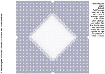 All in One Envelope for 5 Inch Card - Polka Dot 8