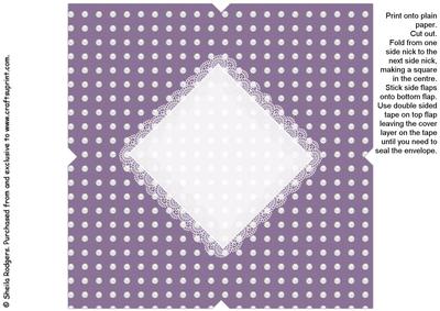 All in One Envelope for 5 Inch Card - Polka Dot 11