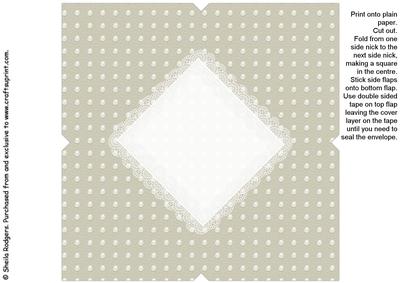 All in One Envelope for 5 Inch Card - Polka Dot 14