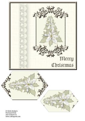 Cream Border - Poinsettia Tree