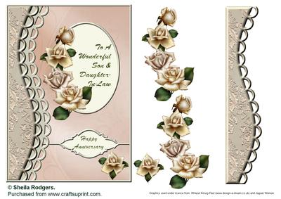 Cream Roses - Son & Daughter-in-law Anniversary