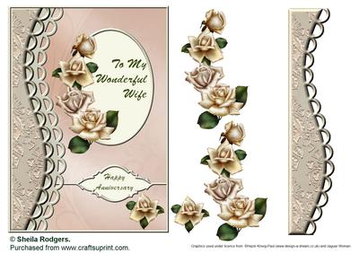 Cream Roses - Wife Anniversary