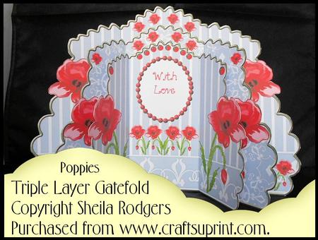 Triple Layer Gatefold - Poppies