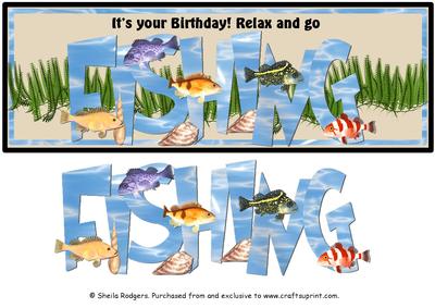 Large Dl Card - Go Fishing