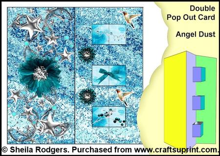Double Pop Out Card - Angel Dust
