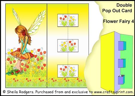 Double Pop Out Card - Flower Fairy 4
