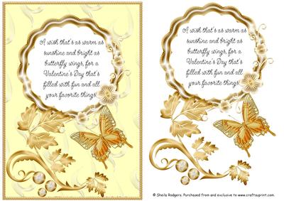 Valentine's Day Butterfly and Poem 1