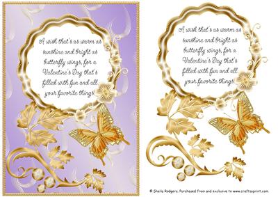 Valentine's Day Butterfly and Poem 2